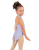 Solid Lycra Halter Collar Leotard with Tails