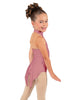 Solid Lycra Halter Collar Leotard with Tails