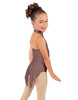 Solid Lycra Halter Collar Leotard with Tails