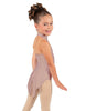 Solid Lycra Halter Collar Leotard with Tails