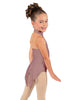 Solid Lycra Halter Collar Leotard with Tails
