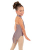 Solid Lycra Halter Collar Leotard with Tails