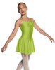 Solid Lycra Camisole Dress with Pinch