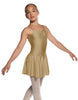 Solid Lycra Camisole Dress with Pinch