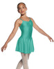 Solid Lycra Camisole Dress with Pinch