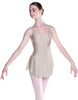 Solid Lycra Soiree Leotard with Skirt