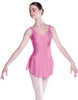 Solid Lycra Soiree Leotard with Skirt