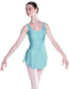 Solid Lycra Soiree Leotard with Skirt