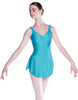 Solid Lycra Soiree Leotard with Skirt