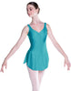 Solid Lycra Soiree Leotard with Skirt