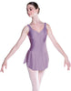 Solid Lycra Soiree Leotard with Skirt