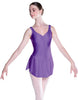 Solid Lycra Soiree Leotard with Skirt