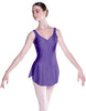 Solid Lycra Soiree Leotard with Skirt