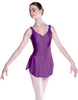 Solid Lycra Soiree Leotard with Skirt