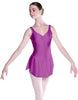 Solid Lycra Soiree Leotard with Skirt