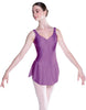 Solid Lycra Soiree Leotard with Skirt