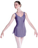 Solid Lycra Soiree Leotard with Skirt