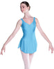 Solid Lycra Soiree Leotard with Skirt
