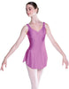 Solid Lycra Soiree Leotard with Skirt