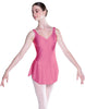 Solid Lycra Soiree Leotard with Skirt