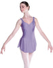 Solid Lycra Soiree Leotard with Skirt