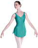 Solid Lycra Soiree Leotard with Skirt