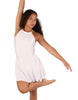 Solid Lycra Halter Dress with Bow back