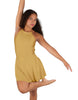 Solid Lycra Halter Dress with Bow back