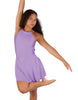 Solid Lycra Halter Dress with Bow back