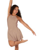 Solid Lycra Halter Dress with Bow back
