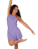 Solid Lycra Halter Dress with Bow back