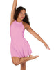 Solid Lycra Halter Dress with Bow back