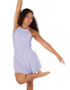 Solid Lycra Halter Dress with Bow back