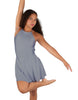 Solid Lycra Halter Dress with Bow back