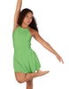 Solid Lycra Halter Dress with Bow back