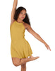 Solid Lycra Halter Dress with Bow back