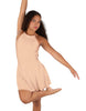 Solid Lycra Halter Dress with Bow back