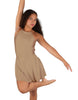 Solid Lycra Halter Dress with Bow back