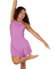 Solid Lycra Halter Dress with Bow back