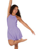 Solid Lycra Halter Dress with Bow back