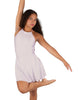 Solid Lycra Halter Dress with Bow back