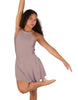Solid Lycra Halter Dress with Bow back