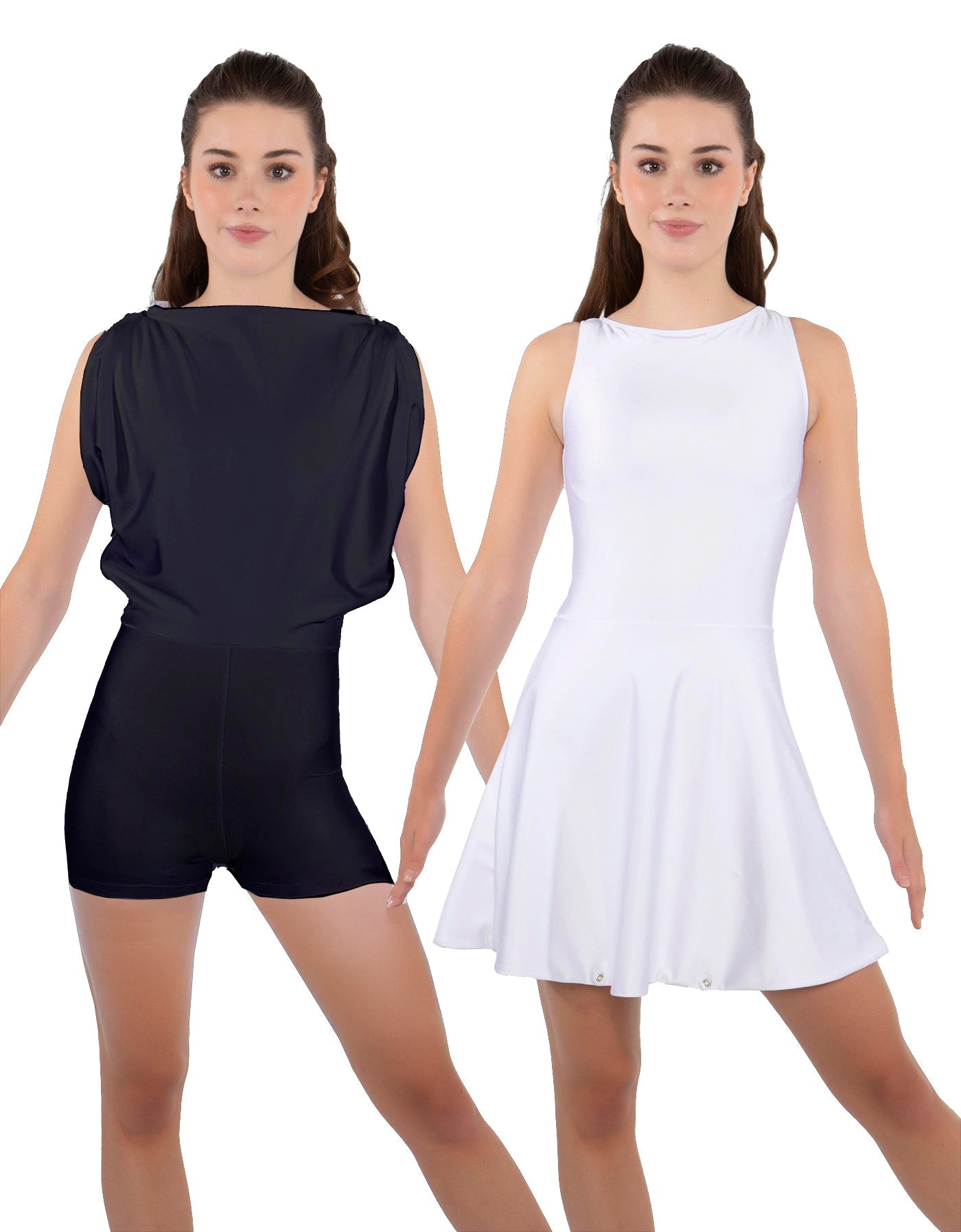 Solid Lycra Convertible Tank Dress