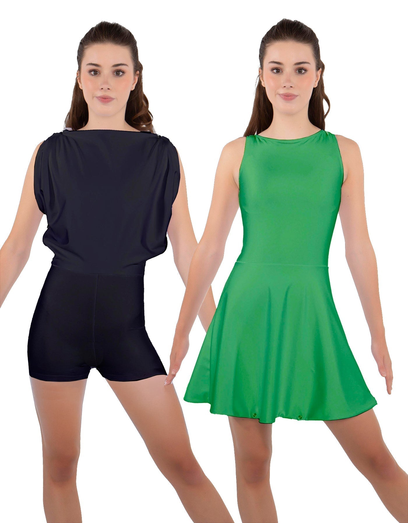 Solid Lycra Convertible Tank Dress