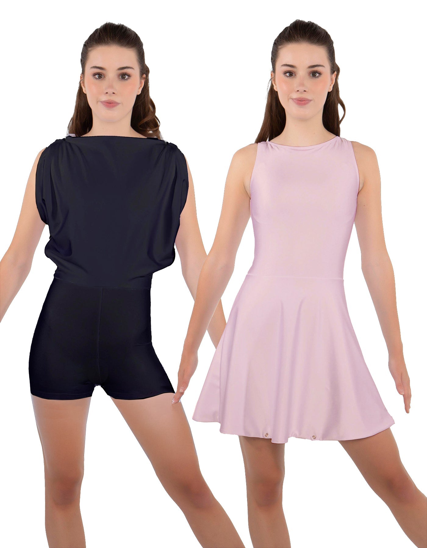 Solid Lycra Convertible Tank Dress