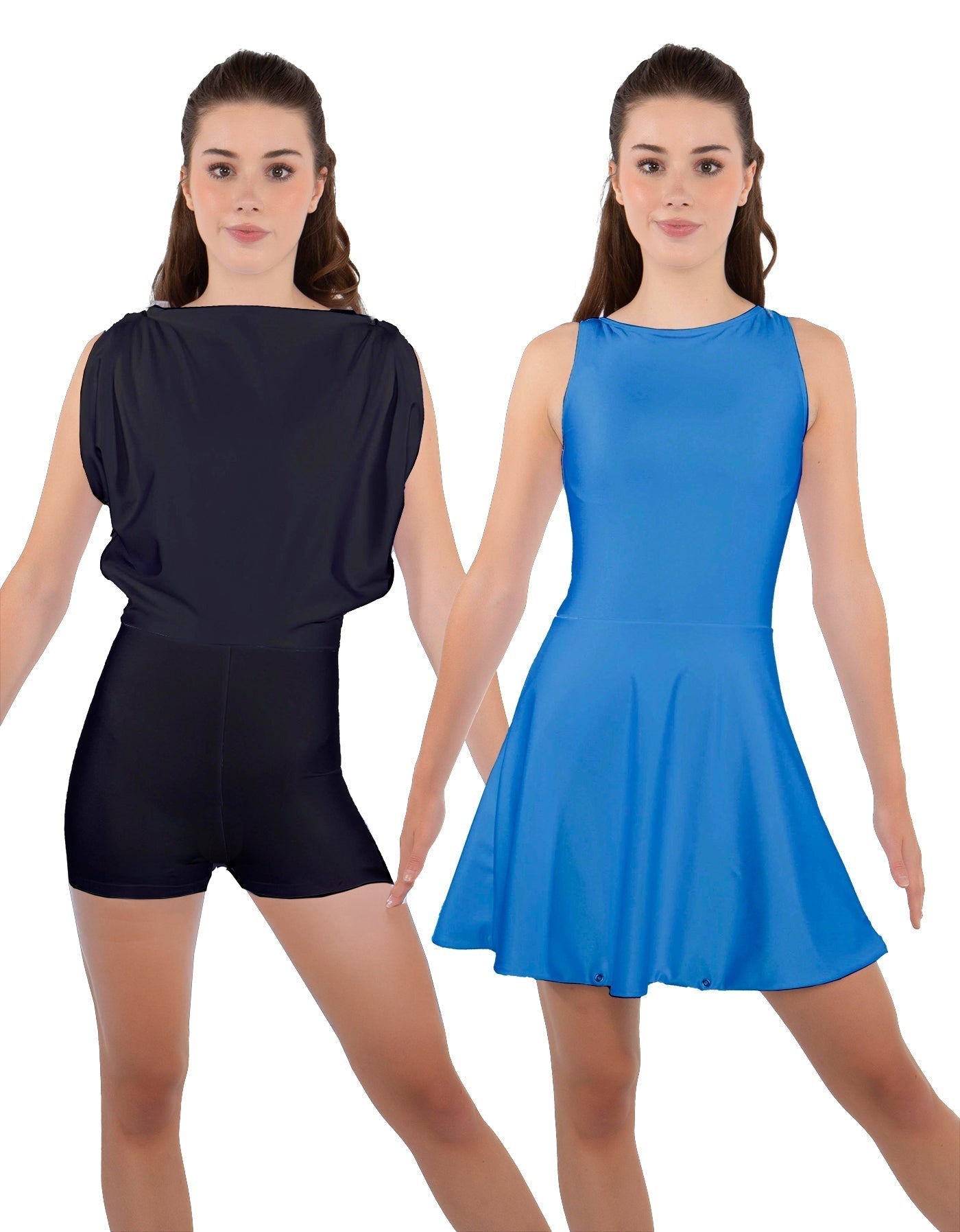 Solid Lycra Convertible Tank Dress