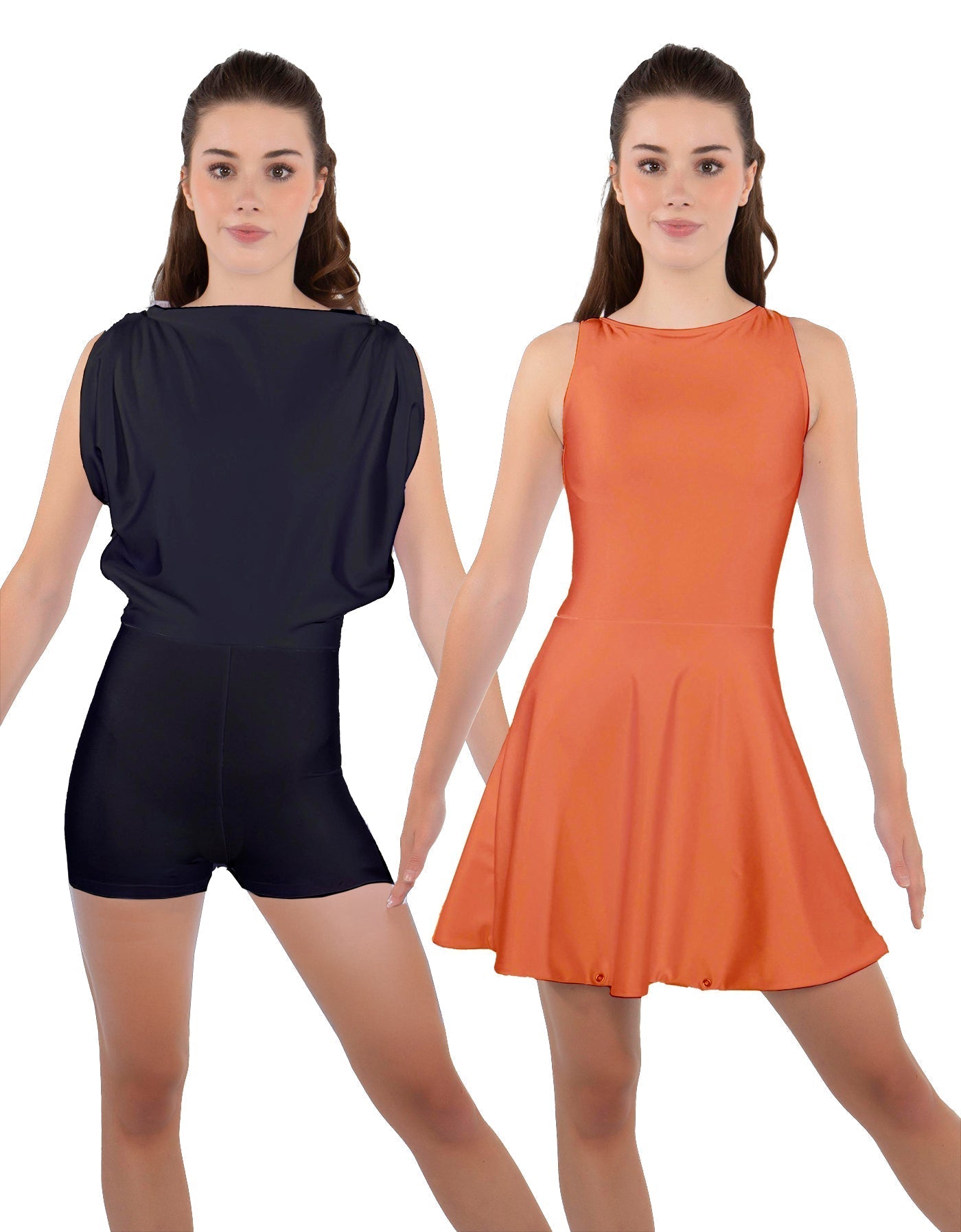 Solid Lycra Convertible Tank Dress