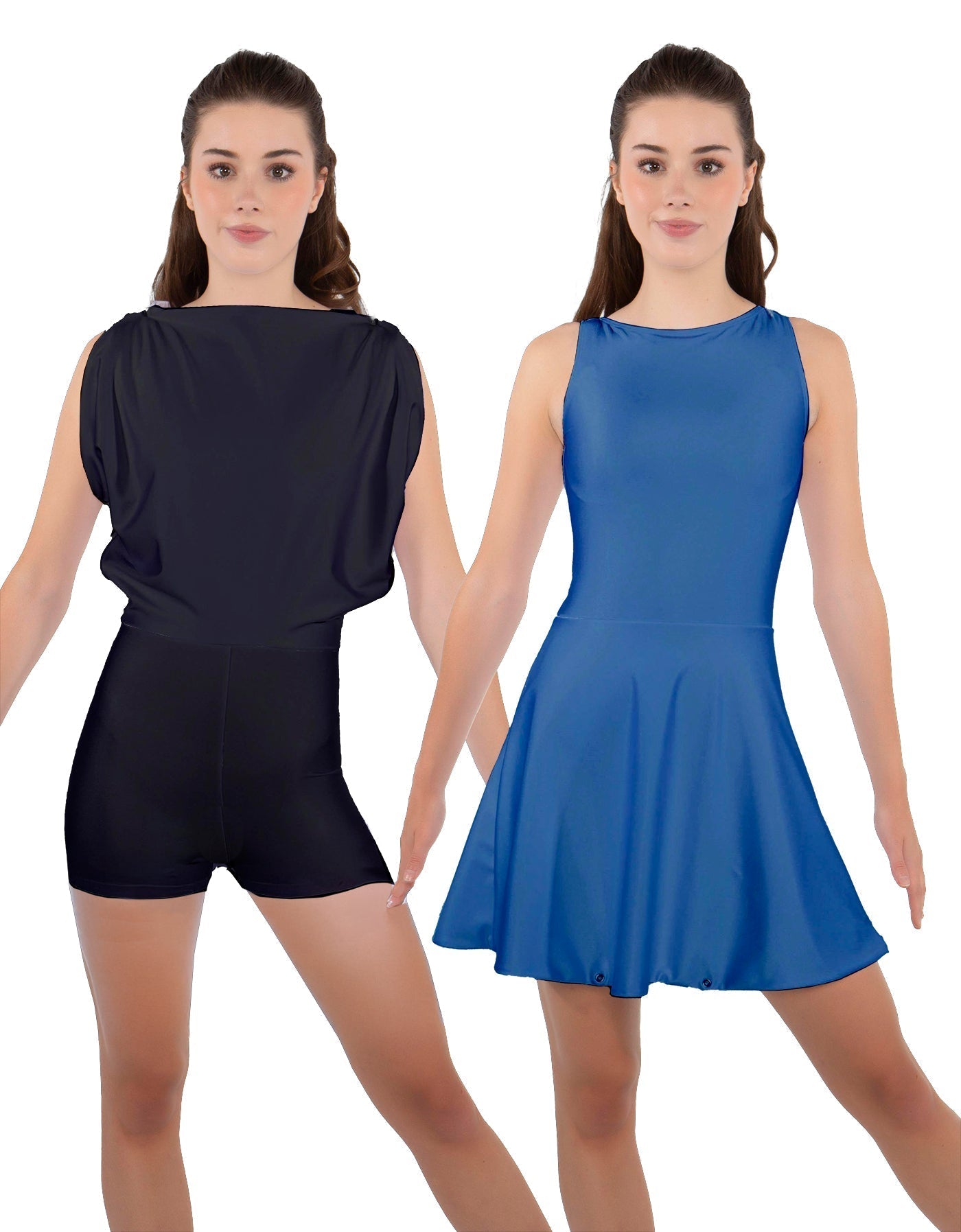 Solid Lycra Convertible Tank Dress