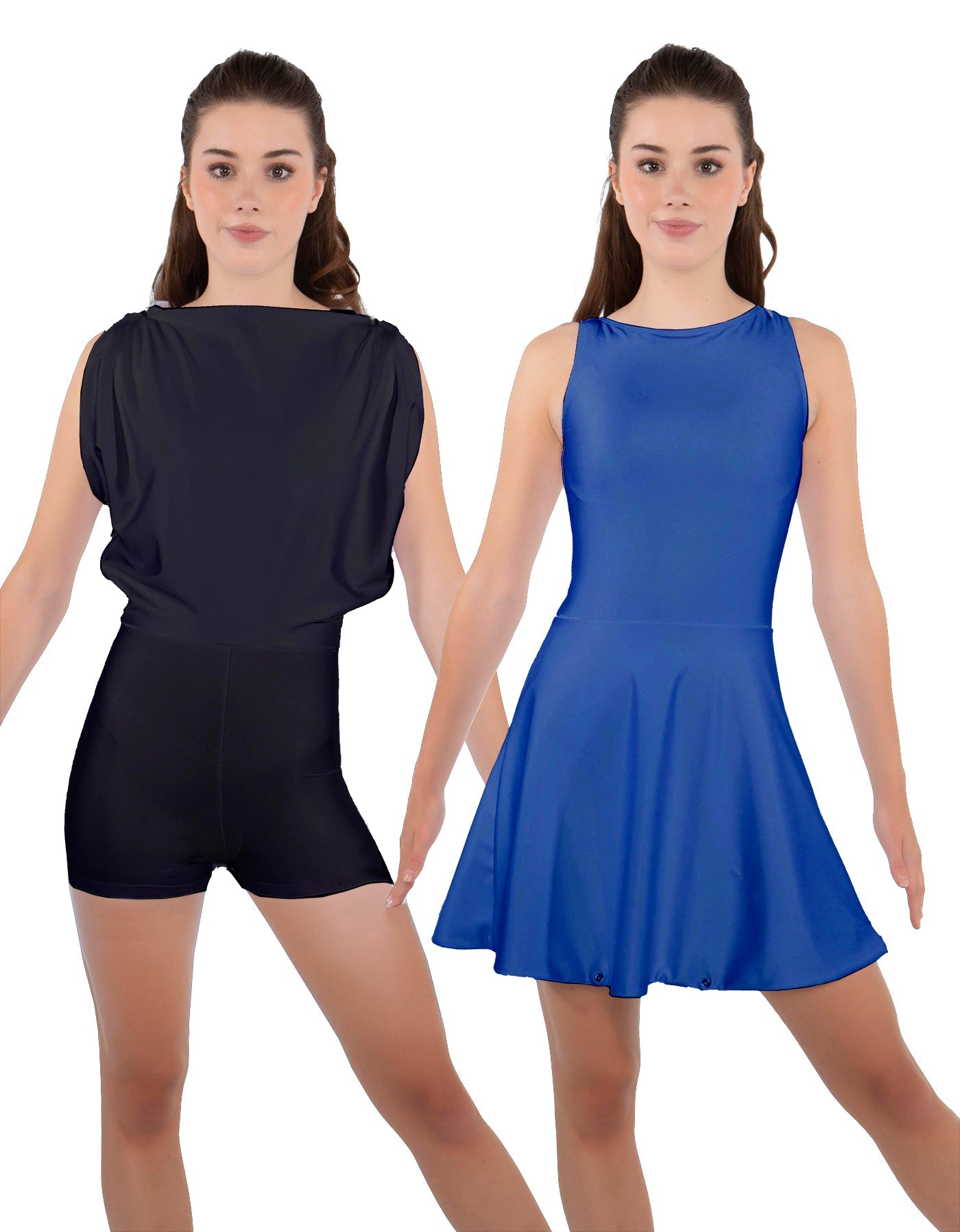 Solid Lycra Convertible Tank Dress