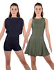 Solid Lycra Convertible Tank Dress